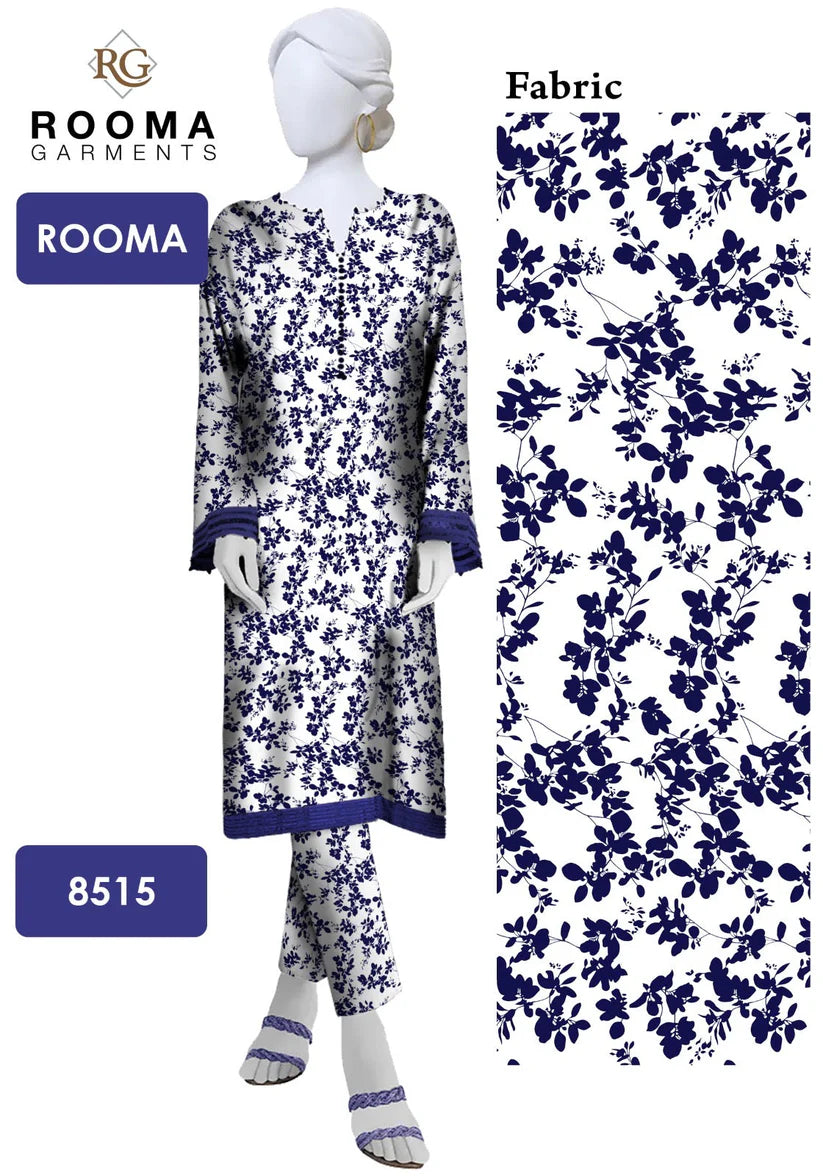 Cotton 2 piece Suit Allover Unstitched