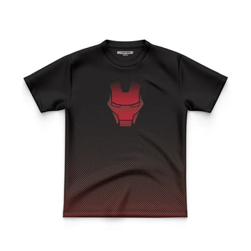 DIGITAL POLYESTER -LEFTOVER RED IRON MAN DOTTED TEE