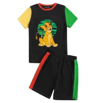 COLORFUL CUTE KING SHORT SET