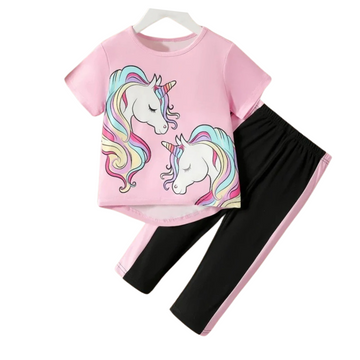 PINK UNICORN TROUSER SET