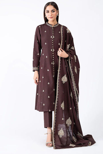 Sapphire 3PC Embroidered Lawn Suit