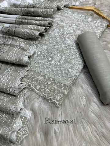 ❁Riwayat Luxury Embroidery Chickenkari 3PICES Lawn COLLECTION❁
