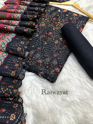 ❁Riwayat Luxury Embroidery Chickenkari 3PICES Lawn COLLECTION❁