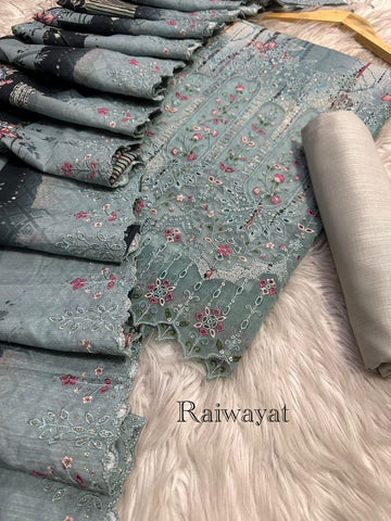 ❁Riwayat Luxury Embroidery Chickenkari 3PICES Lawn COLLECTION❁