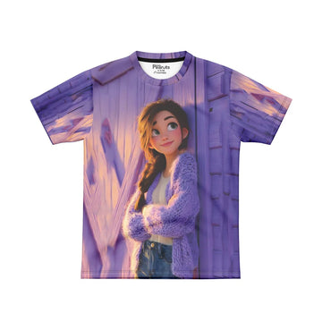 DIGITAL POLYESTER - LILAC CHARM RAPUNZEL TEE DG01213AO