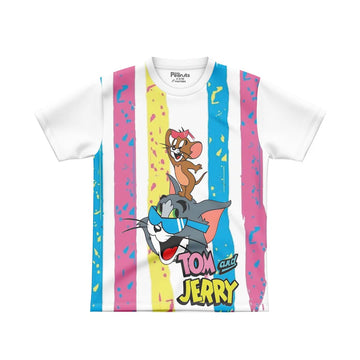 DIGITAL POLYESTER - TOM & JERRY RAINBOW TEE DG01252FP