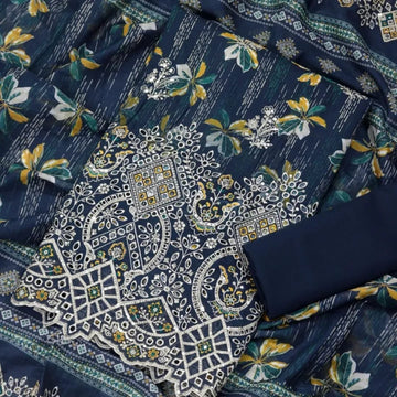 ❁Bin Saeed Fancy Luxury Embroidery Chickenkari 3PICES Lawn COLLECTION❁