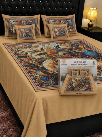 5D Digital Bedsheet Set #3 | King Size | 3 Pcs