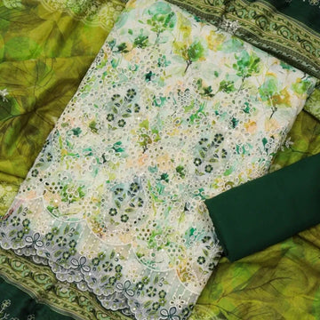 ❁Bin Saeed Fancy Luxury Embroidery Chickenkari 3PICES Lawn COLLECTION❁