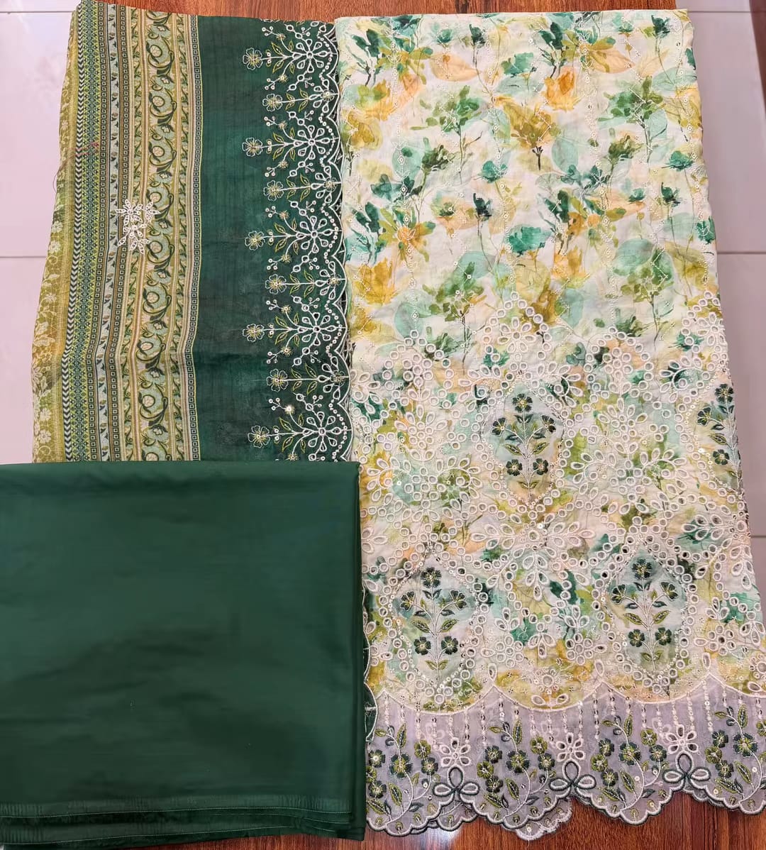 ❁Bin Saeed Fancy Luxury Embroidery Chickenkari 3PICES Lawn COLLECTION❁