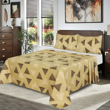 Bedeck Beige - Bed Sheet Set