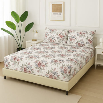 Berry -Fitted Bedsheet Set