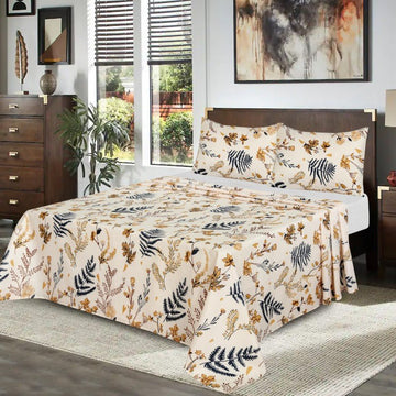 Fern Beige - Bed Sheet Set