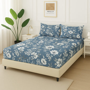 Lotus -Fitted Bedsheet Set