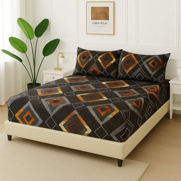 MULTI SQUARE -Fitted Bedsheet Set