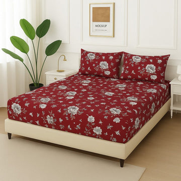 Roses -Fitted Bedsheet Set