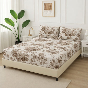 Skin Rose -Fitted Bedsheet Set