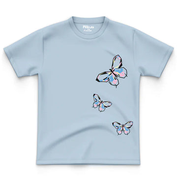 LEFTOVER - COTTON - 3 BUTTERFLIES TEE