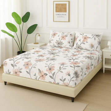 WHITE BEAUTY -Fitted Bedsheet Set